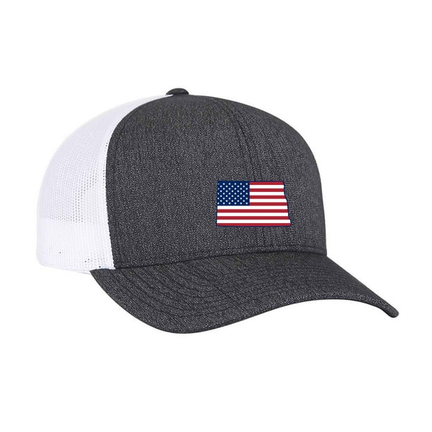 North Dakota America Flag Baseball Hat Adjustable Jeans Cap Dad Hat 